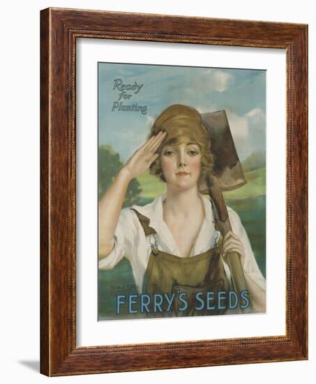 Ready for Planting, Ferry's Seeds Advertsisng Poster-null-Framed Giclee Print