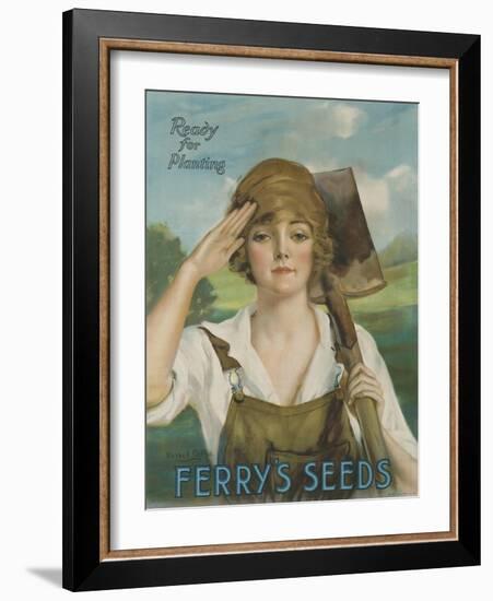 Ready for Planting, Ferry's Seeds Advertsisng Poster-null-Framed Giclee Print