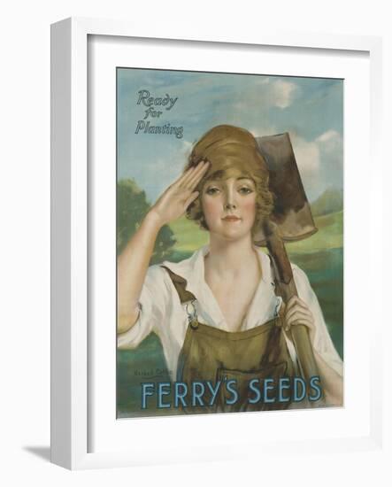 Ready for Planting, Ferry's Seeds Advertsisng Poster-null-Framed Giclee Print