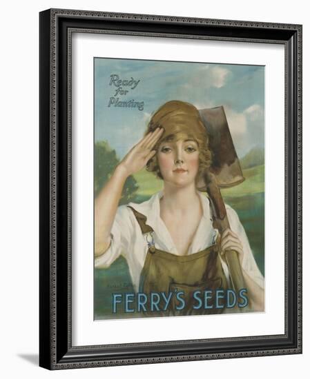 Ready for Planting, Ferry's Seeds Advertsisng Poster-null-Framed Giclee Print