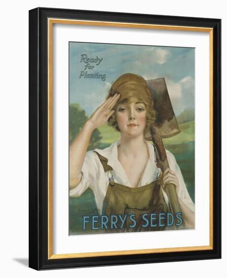 Ready for Planting, Ferry's Seeds Advertsisng Poster-null-Framed Giclee Print