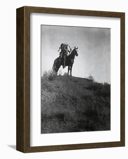 Ready for the Charge-Edward S^ Curtis-Framed Art Print