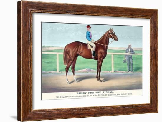 Ready for the Signal-Currier & Ives-Framed Art Print