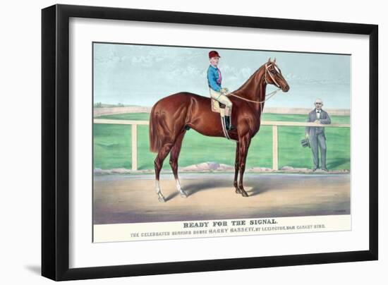 Ready for the Signal-Currier & Ives-Framed Art Print