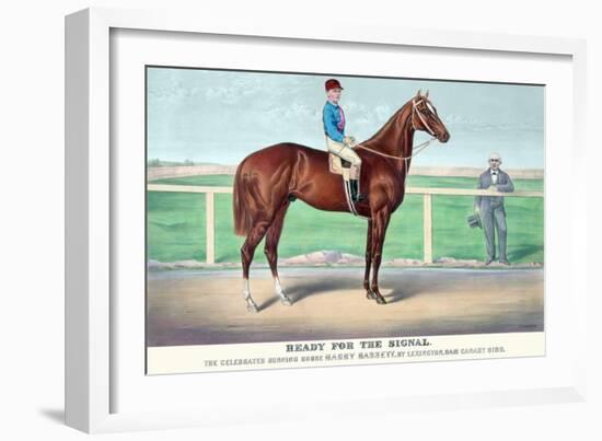 Ready for the Signal-Currier & Ives-Framed Art Print