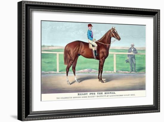 Ready for the Signal-Currier & Ives-Framed Art Print