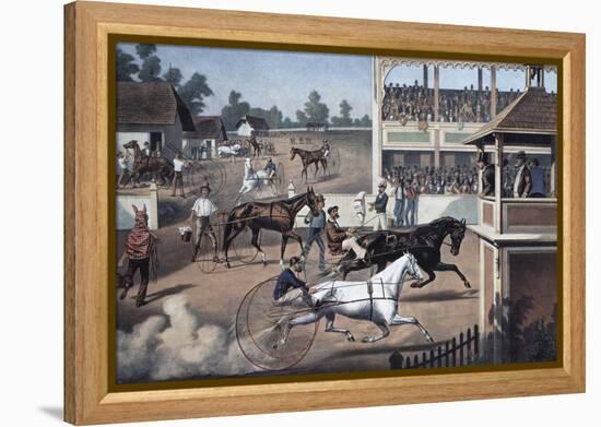 Ready For the Trot-Currier & Ives-Framed Premier Image Canvas