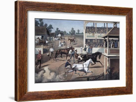 Ready For the Trot-Currier & Ives-Framed Giclee Print