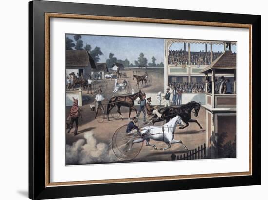 Ready For the Trot-Currier & Ives-Framed Giclee Print