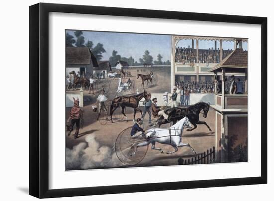 Ready For the Trot-Currier & Ives-Framed Giclee Print