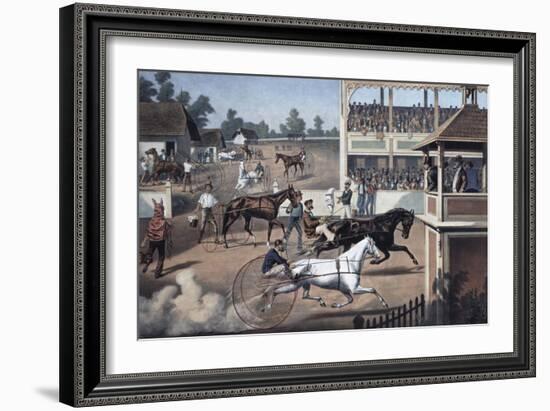 Ready For the Trot-Currier & Ives-Framed Giclee Print