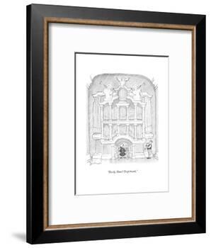 "Ready, Hans? Deep breath." - New Yorker Cartoon-David Borchart-Framed Premium Giclee Print