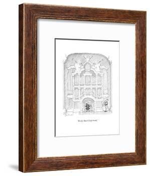 "Ready, Hans? Deep breath." - New Yorker Cartoon-David Borchart-Framed Premium Giclee Print