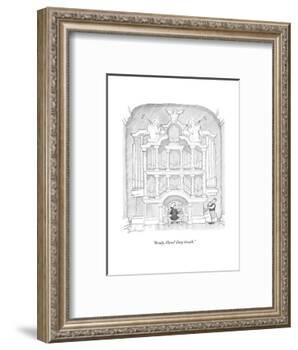 "Ready, Hans? Deep breath." - New Yorker Cartoon-David Borchart-Framed Premium Giclee Print