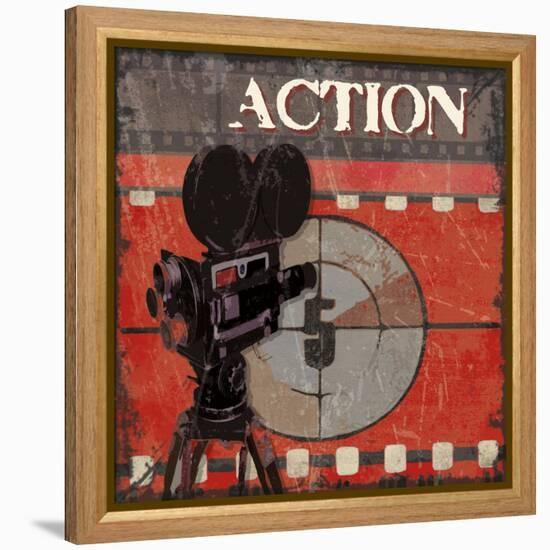 Ready Set Action-Sandra Smith-Framed Stretched Canvas