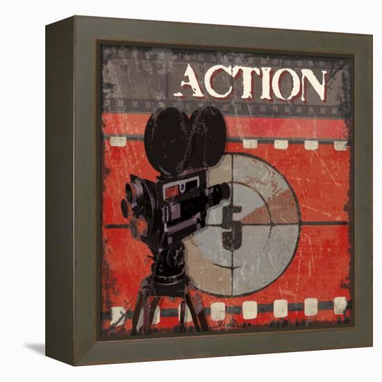 Ready Set Action-Sandra Smith-Framed Stretched Canvas