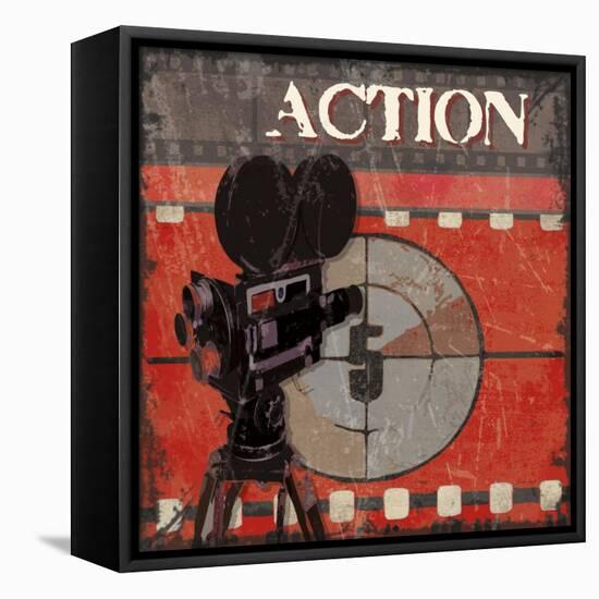 Ready Set Action-Sandra Smith-Framed Stretched Canvas