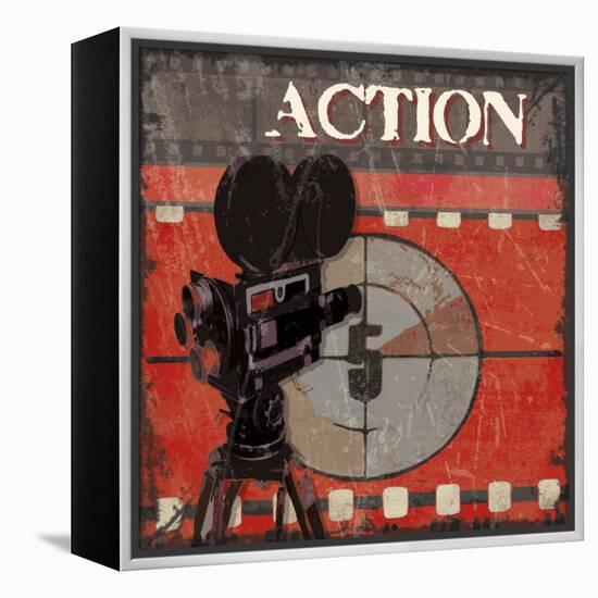 Ready Set Action-Sandra Smith-Framed Stretched Canvas