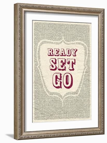 Ready Set Go-null-Framed Art Print