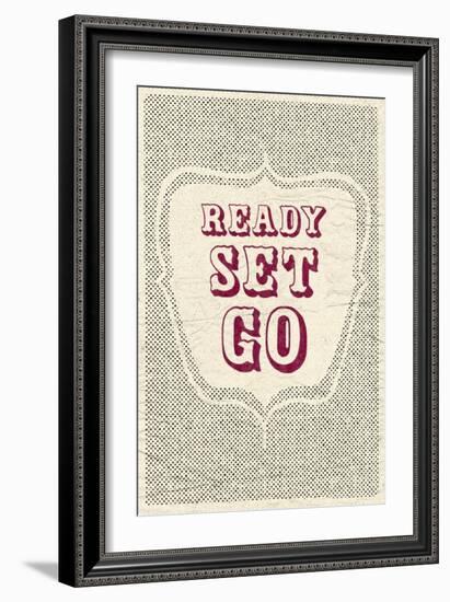 Ready Set Go-null-Framed Art Print