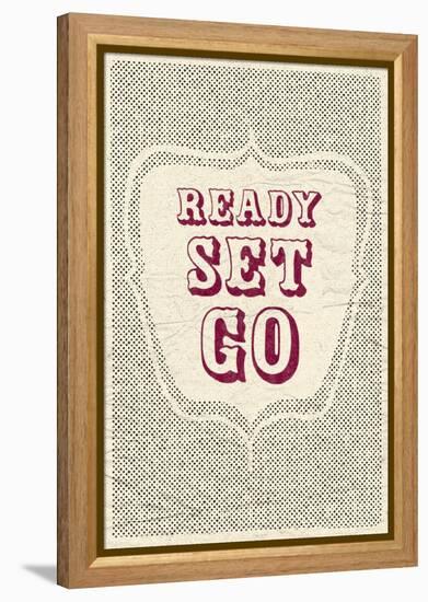 Ready Set Go-null-Framed Stretched Canvas