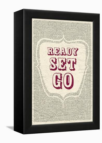 Ready Set Go-null-Framed Stretched Canvas