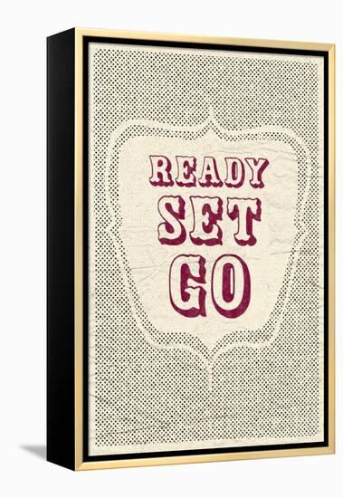 Ready Set Go-null-Framed Stretched Canvas