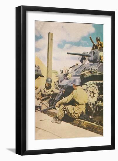 Ready the Tank-null-Framed Art Print