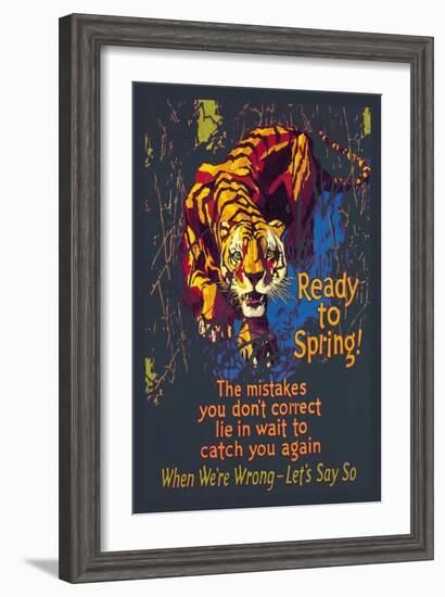 Ready to Spring!-Willard Frederic Elmes-Framed Art Print