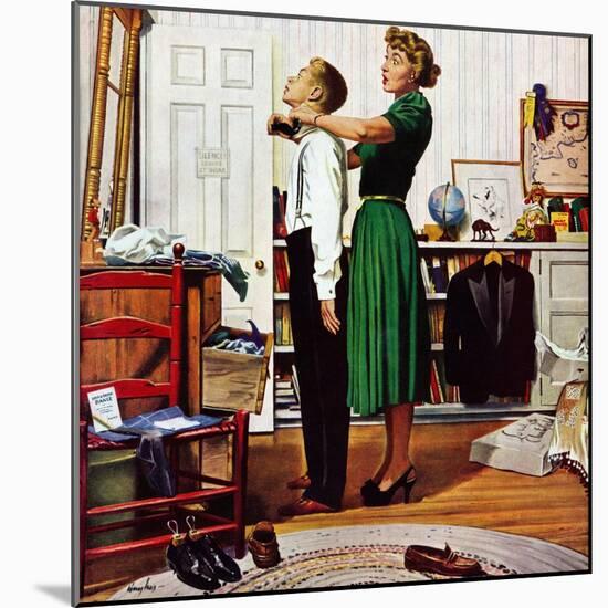 "Readying for First Date," October 16, 1948-George Hughes-Mounted Giclee Print