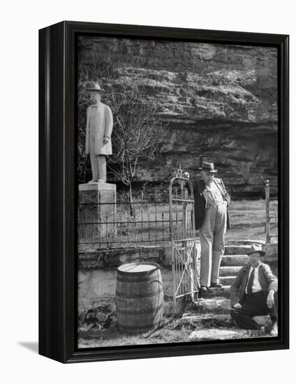 Reagor Motlow and Jess Motlow, Present Owners of Jack Daniels Distillery-Ed Clark-Framed Premier Image Canvas