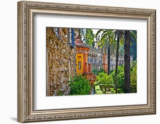 Real Alcazar Gardens in Seville, Andalusia, Spain-Aleksandar Todorovic-Framed Photographic Print