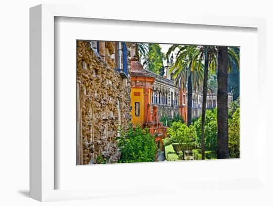 Real Alcazar Gardens in Seville, Andalusia, Spain-Aleksandar Todorovic-Framed Photographic Print