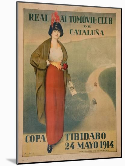 Real Automóvil Club De Cataluña-Ramon Casas-Mounted Giclee Print