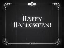 Silent Movie Ending Screen - Happy Halloween-Real Callahan-Art Print