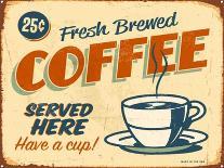 Vintage Design -  Fresh Brewed Coffee-Real Callahan-Art Print