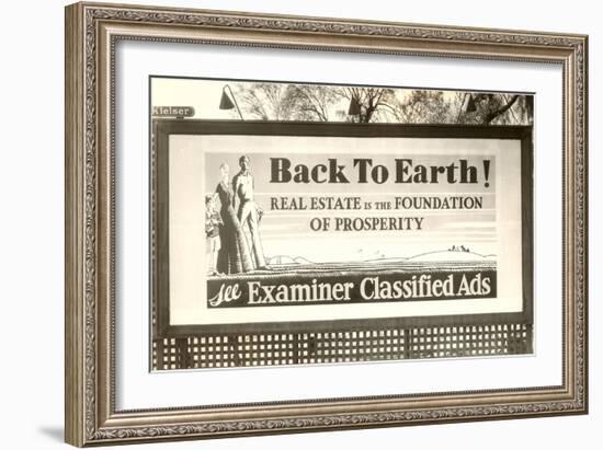 Real Estate Billboard-null-Framed Art Print