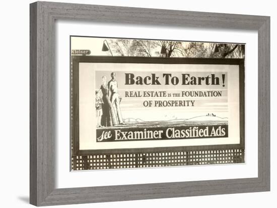 Real Estate Billboard-null-Framed Art Print