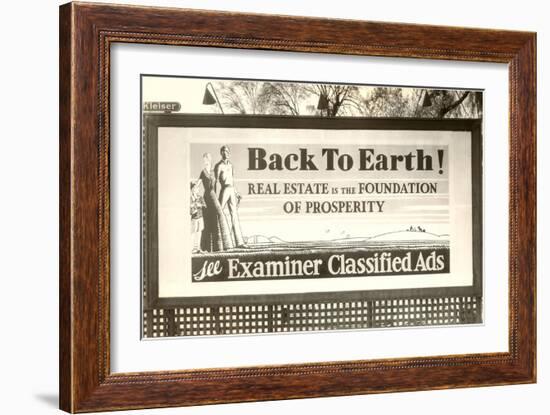 Real Estate Billboard-null-Framed Art Print