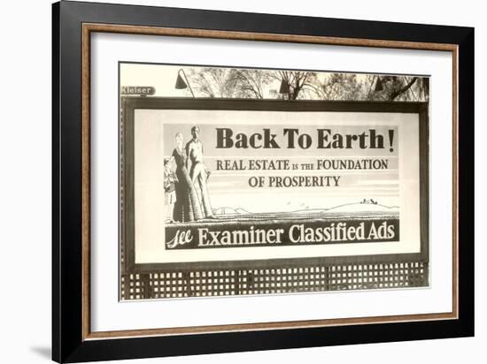 Real Estate Billboard-null-Framed Art Print