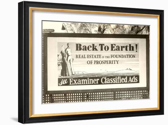 Real Estate Billboard-null-Framed Art Print