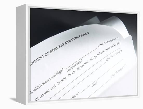 Real Estate Contract-null-Framed Premier Image Canvas