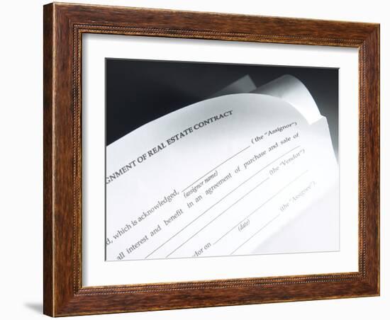 Real Estate Contract-null-Framed Photographic Print