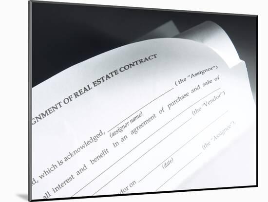 Real Estate Contract-null-Mounted Photographic Print