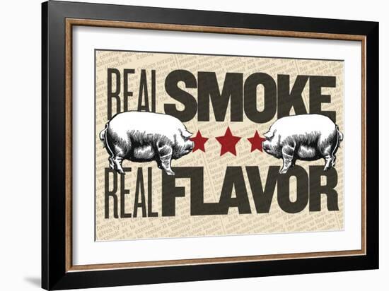 Real Flavor-null-Framed Giclee Print