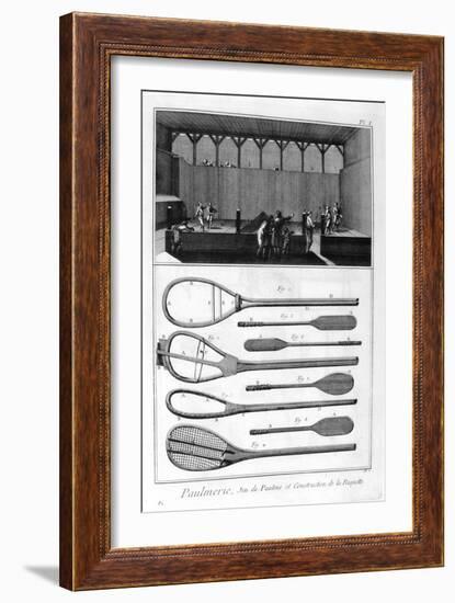 Real Tennis and the Construction of Racquets, 1751-1777-null-Framed Giclee Print