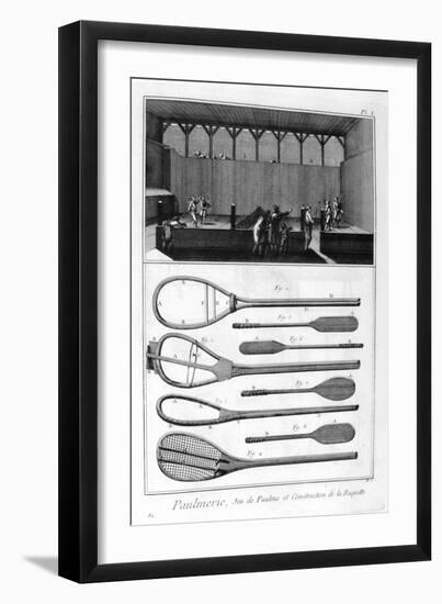 Real Tennis and the Construction of Racquets, 1751-1777-null-Framed Giclee Print