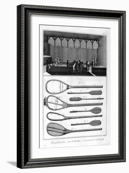 Real Tennis and the Construction of Racquets, 1751-1777-null-Framed Giclee Print