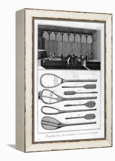 Real Tennis and the Construction of Racquets, 1751-1777-null-Framed Premier Image Canvas