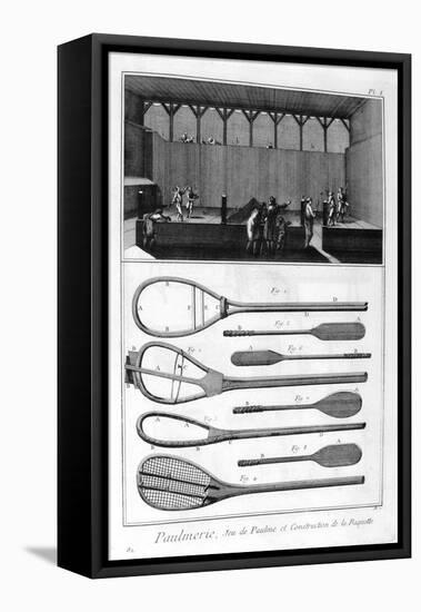 Real Tennis and the Construction of Racquets, 1751-1777-null-Framed Premier Image Canvas